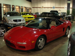 1991 Acura NSX in Formula Red over Ivory