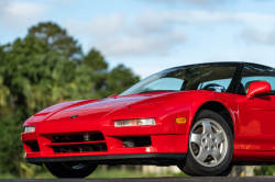 1991 Acura NSX in Formula Red over Ivory