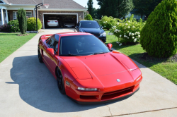 1992 Acura NSX in Formula Red over Black