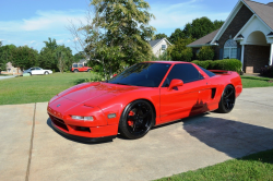 1992 Acura NSX in Formula Red over Black