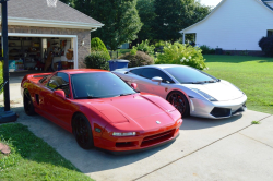 1992 Acura NSX in Formula Red over Black