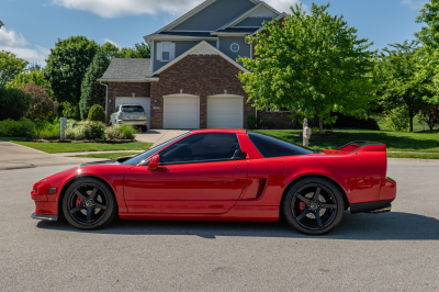 1992 Acura NSX in Formula Red over Black