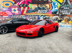 1992 Acura NSX in Formula Red over Black