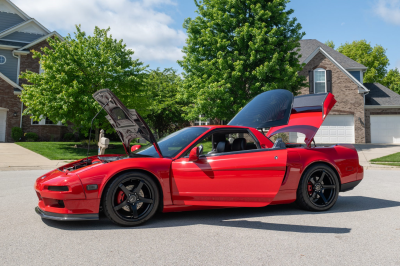 1992 Acura NSX in Formula Red over Black