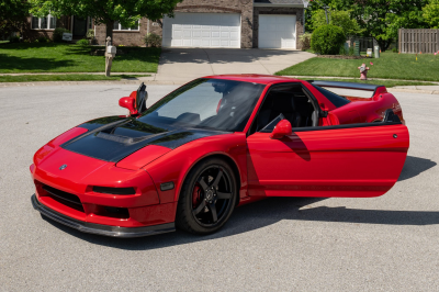 1992 Acura NSX in Formula Red over Black