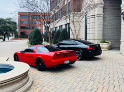 1992 Acura NSX in Formula Red over Black
