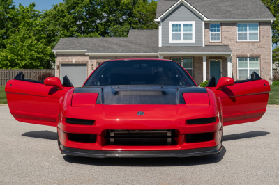 1992 Acura NSX in Formula Red over Black