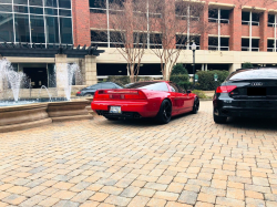 1992 Acura NSX in Formula Red over Black
