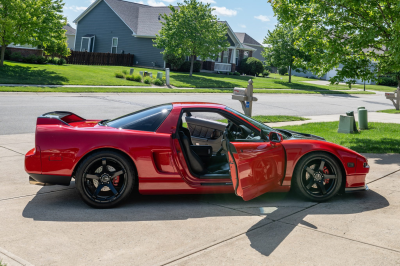 1992 Acura NSX in Formula Red over Black