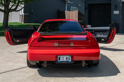 1992 Acura NSX in Formula Red over Black
