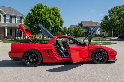 1992 Acura NSX in Formula Red over Black