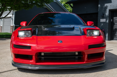 1992 Acura NSX in Formula Red over Black