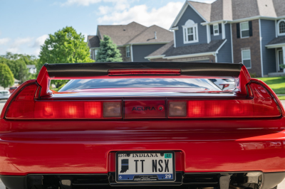 1992 Acura NSX in Formula Red over Black