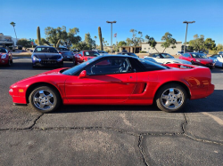 1991 Acura NSX in Formula Red over Black