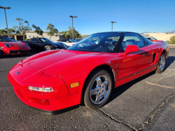 1991 Acura NSX in Formula Red over Black