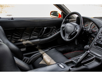 1991 Acura NSX in Formula Red over Black