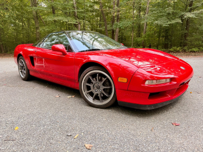 1992 Acura NSX in Formula Red over Black
