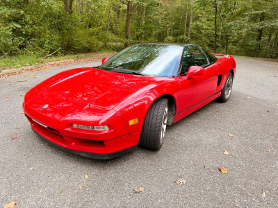 1992 Acura NSX in Formula Red over Black