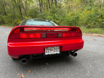 1992 Acura NSX in Formula Red over Black