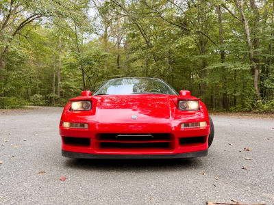 1992 Acura NSX in Formula Red over Black