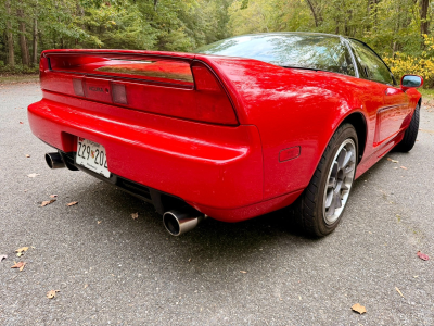 1992 Acura NSX in Formula Red over Black