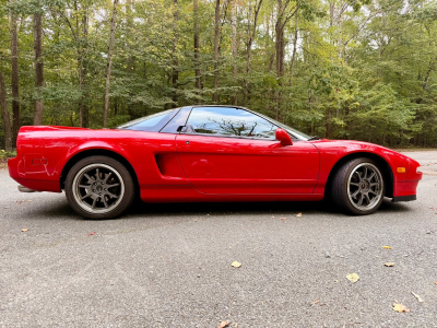 1992 Acura NSX in Formula Red over Black