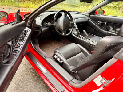 1992 Acura NSX in Formula Red over Black