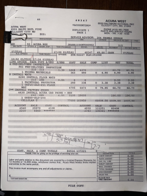 1992 Acura NSX in Formula Red over Black