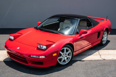 1991 Acura NSX in Formula Red over Ivory