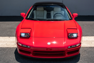 1991 Acura NSX in Formula Red over Ivory