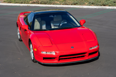 1991 Acura NSX in Formula Red over Ivory