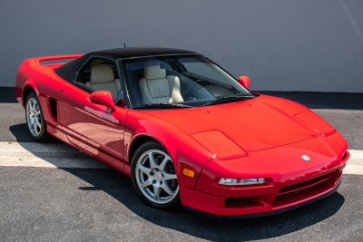 1991 Acura NSX in Formula Red over Ivory