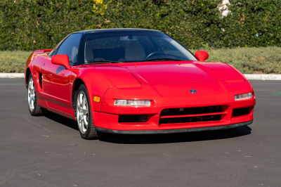 1991 Acura NSX in Formula Red over Ivory