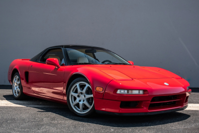 1991 Acura NSX in Formula Red over Ivory
