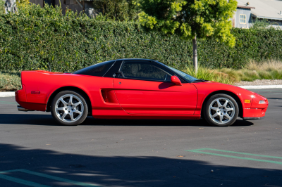1991 Acura NSX in Formula Red over Ivory