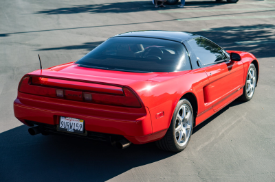 1991 Acura NSX in Formula Red over Ivory