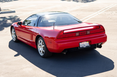 1991 Acura NSX in Formula Red over Ivory