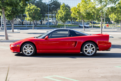 1991 Acura NSX in Formula Red over Ivory