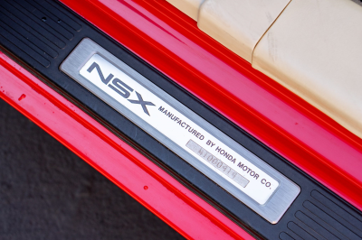 1991 Acura NSX in Formula Red over Ivory