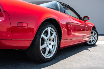 1991 Acura NSX in Formula Red over Ivory