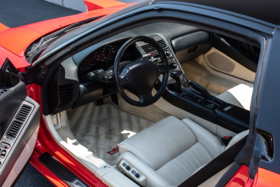 1991 Acura NSX in Formula Red over Ivory
