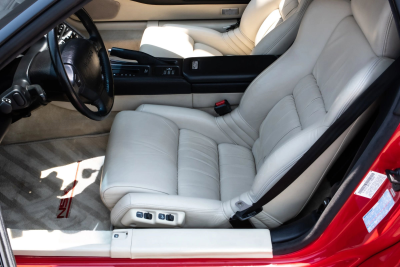 1991 Acura NSX in Formula Red over Ivory