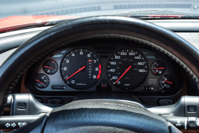1991 Acura NSX in Formula Red over Ivory
