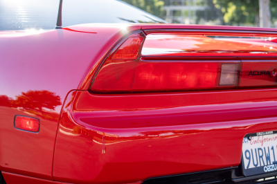 1991 Acura NSX in Formula Red over Ivory