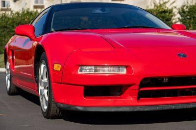 1991 Acura NSX in Formula Red over Ivory
