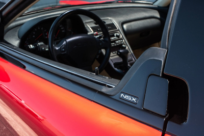 1991 Acura NSX in Formula Red over Ivory