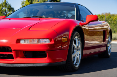 1991 Acura NSX in Formula Red over Ivory