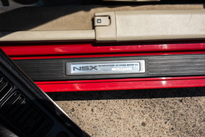 1991 Acura NSX in Formula Red over Ivory