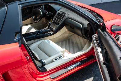 1991 Acura NSX in Formula Red over Ivory
