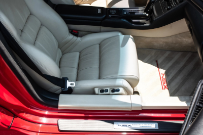 1991 Acura NSX in Formula Red over Ivory